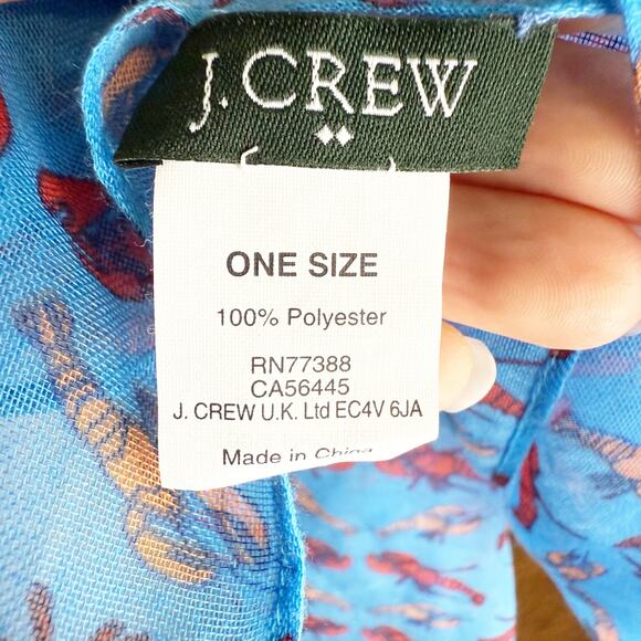 J. Crew Factory Lobster / Fisherman Core Lightweight Scarf - Picture 3 of 3